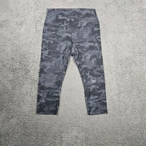 Lululemon Align Camo Crop Leggings Womens Size‎ 10 Grey Black Athleisure